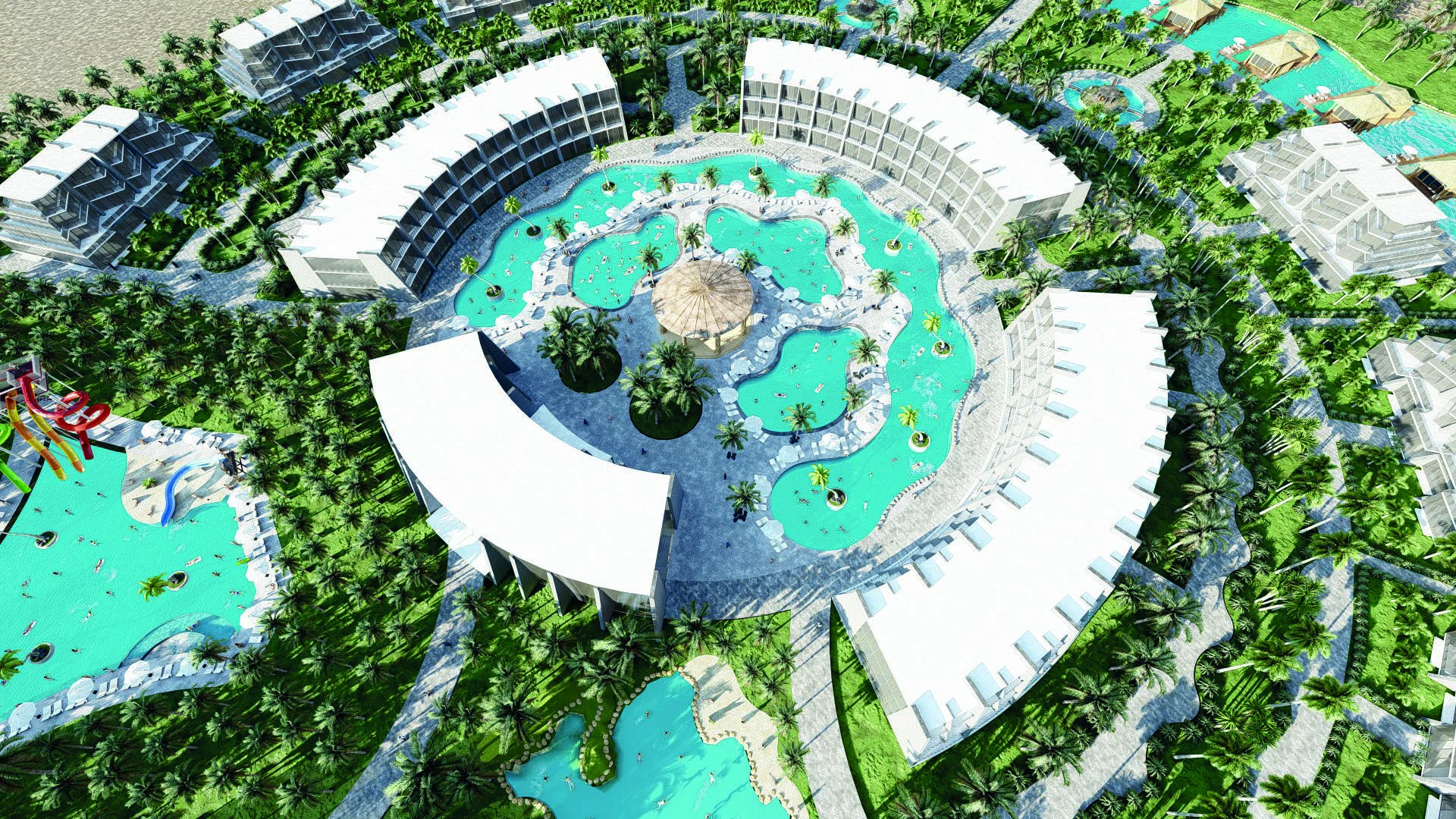 Render conceptual de La Joya Park Resort, proyecto recreativo de Arequipa